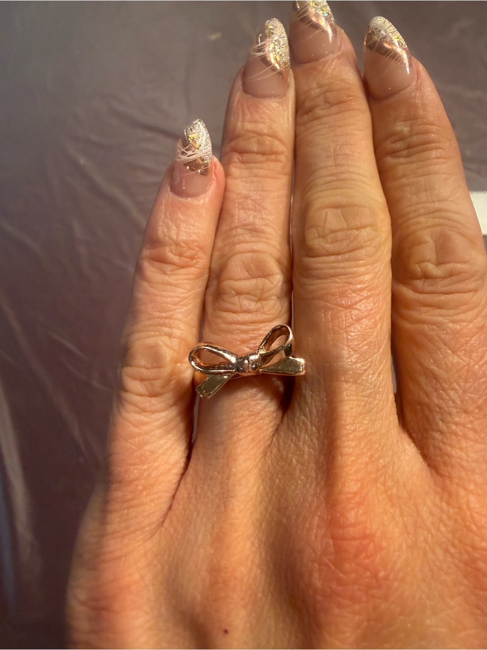 kate spade Rose Gold Bow Knot Ring Size 6 - Picture 7 of 9